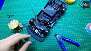 RC drift car battery 18650 mod using magnet connection easy to replace