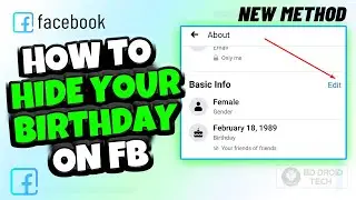 How to Hide your Birthday on Facebook on Laptop/PC 2024