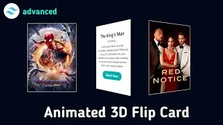 Animated 3D Flip Card Design Using Tailwind CSS | tailwind css advanced tutorial