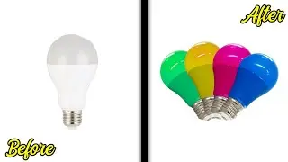 CARA MEMBUAT LAMPU BERWARNA RGB || CUMA RP 6.000