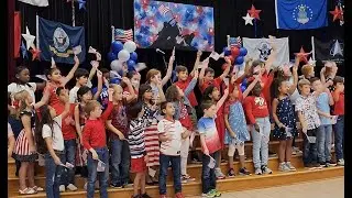 Broadway Elementary Veterans Day Program 2022 3rd grade