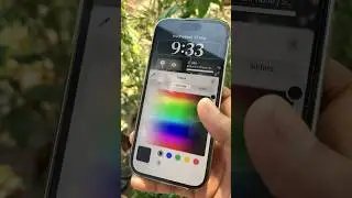 How to change your iPhone lock screen's clock font and color in iOS 16 #iphone #shorts