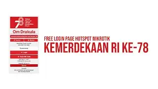 Template Login Hotspot Kemerdekaan RI ke-78 tahun 2023