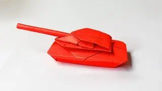 paper tank 4how to make a paper origami army tank - Easy Tank Tutorials | танк из бумаги