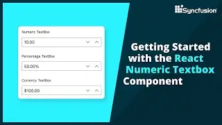 Getting Started with the React Numeric Textbox Component