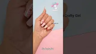 Melody Paper Nails 🤩 #shots #shorts #youtubeshorts #trending #sanrio #diy #papernails #melody