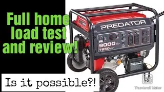 Predator 9000 generator full home test and review