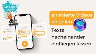 Animierte Videos mit Canva erstellen | Texte nacheinander einfliegen lassen | Canva-Tutorial 2022