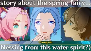 DIONAs Blessing, CALLIRHOE & FINCH Past Story Cutscene Genshin Impact | Spring Fairy Love Story