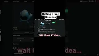 Getting a Free ROBLOX Dominus  😱