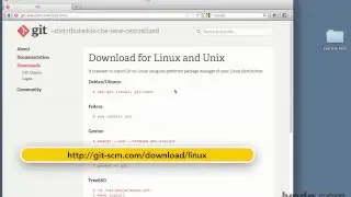 GIT  - 5 -  lynda установка git на linux