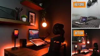 DESK SETUP TOUR 2021 Minimalist & Low Budget | Setup Meja Kerja Minimalist Indonesia