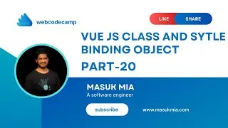 vue js class and style binding object introduction-part#20