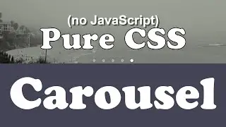 Animated, Responsive Carousel / Hero / Slider Menu Using Only HTML & CSS (Quick 5 Minute Video)