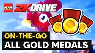 LEGO 2K Drive - ALL 78 Gold Medals (On-The-Go Challenges)