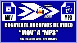 Convertir video mov a mp3 - Audacity