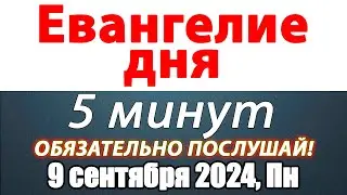 Евангелие дня с толкованием 09 сентября 2024 года Понедельник Чтимые святые. Церковный календарь