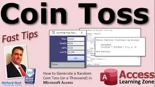 How to Generate a Random Coin Toss (or a Thousand) in Microsoft Access VBA