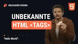 Wichtige HTML Tags die kaum jemand kennt! [DE/Tutorial]