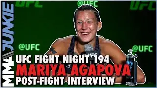 Mariya Agapova unloads on b*tch Maryna Moroz for sabotage | #UFCVegas39 post-fight interview