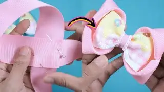 HOW TO MAKE HAIR BOWS EASY #98