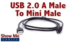 Easy To Use USB 2.0 A Male to Mini Male - Highlight