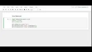 Cross pattern plot using python