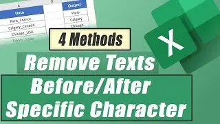 How to Remove Text Before or After a Specific Character in Excel (4 Methods) | Excelgraduate