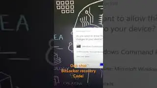 One shot BitLocker recovery code  #bitlocker #microsofttutorial