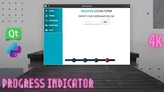 Python Building a Multi-Steps Form custom progress indicator for your app | PyQy | PySide | QT