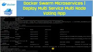 Docker Swarm MicroServices | Deploy Multi Service Multi Node Voting App