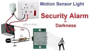 Motion detector sensor light switch