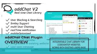 AddChat - Codeigniter Chat Widget