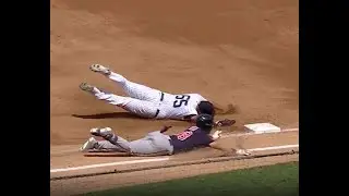 RACE TO THE BAG! Nestor Cortes lays it all on the line, makes diving play at 1st base!