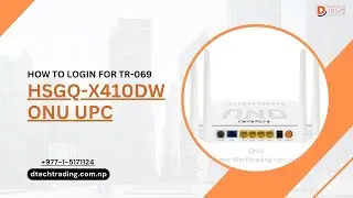 How to login admin Panel for TR069 in HSGQ-X410DW ONU UPC || D-TECH TRADING