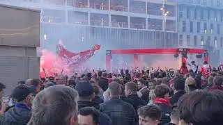 LOSC Lille vs RC Lens (before Derby du Nord) ('Le Dogue' outside 'Stade Pierre-Mauroy')