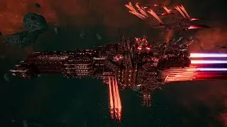 Black Legion vs Space Marines - Skalgrim Mod - Massive Battle - Battlefleet Gothic Armada 2