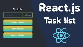 React Task List App Tutorial - Using hooks / Functional Components