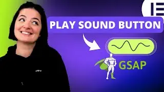 GSAP SOUNDWAVE BUTTON PLAY SOUND - Elementor Wordpress Tutorial Flex Container