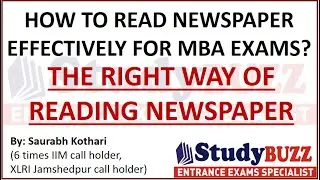 How to read newspaper effectively for CAT-MBA exams? Learn the right way of reading newspaper