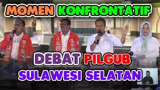 Momen Konfrontatif Debat Perdana Pilgub Sulsel