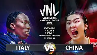 Italy vs China | Womens VNL 2024