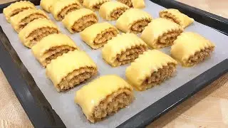 Домашнее ПЕЧЕНЬЕ с ореховой начинкой. Жалею, что раньше не готовила! Рецепт вкусного печенья