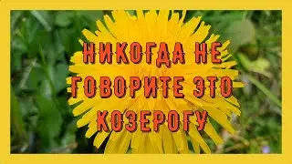 Никогда не говорите эти 5 фраз КОЗЕРОГУ