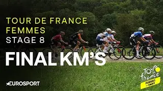 IN THE HISTORY BOOKS 🔥 | Tour de France Femmes Stage 8 Final Kilometres | Eurosport Cycling