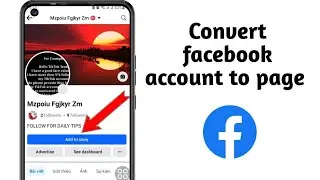 How to convert Facebook profile to page 2024 | Facebook Account to Page