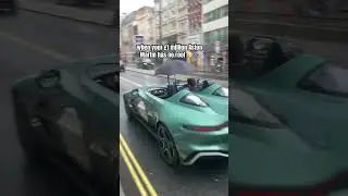 When your £1 million Aston Martin has no roof 😬☔️