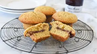 Jam Muffins | Small Batch | 4 Muffins