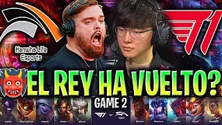 IBAI CASTEA A FAKER REY DEMONIO ACTIVADO!👹 - T1 vs HLE Game 2 LCK SUMMER PLAYOFFS 2024