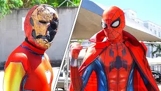 What If SPIDER-MAN vs ZOMBIE IRON-MAN Fight in Real Life